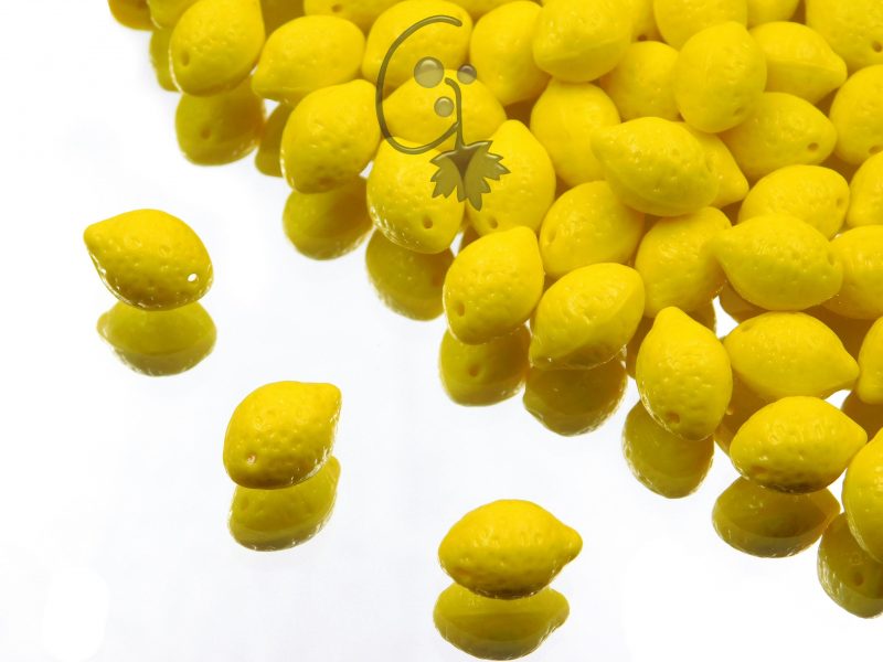 Lemon Beads Opaque Yellow