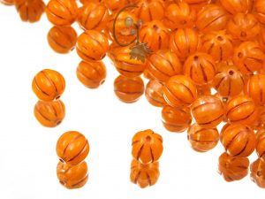 Melon Beads Orange Copper