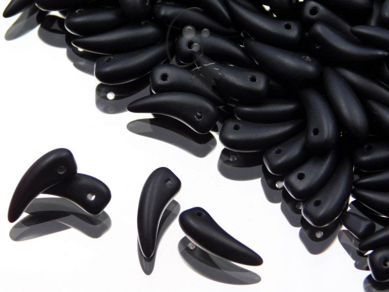 Tooth Beads Matte Black